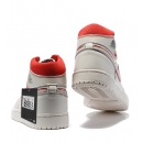 Zapatillas NK Air Jordan 1 Blancas perfil Rojo