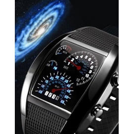 LED Car Speedometer Watch RPM Mixed Colours