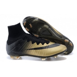 NK Mercurial Superfly CR7 FG Black and Gold