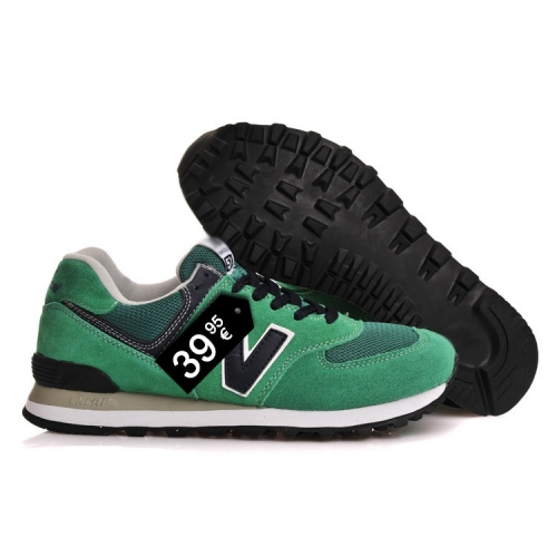 Zapatillas NB 574 Verde y Negro