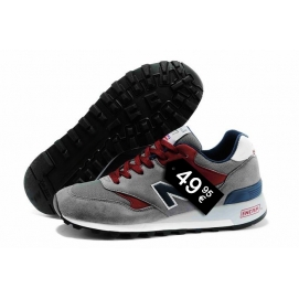 NB 577 Grey and Red (Navy Logo)