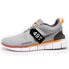 NK Free OG BR 2015 Grey, Red and Orange (White Sole)