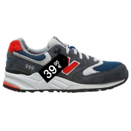 NB 999 Grey, Blue and Red