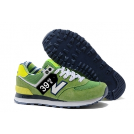 NB 574 Green, Navy and White